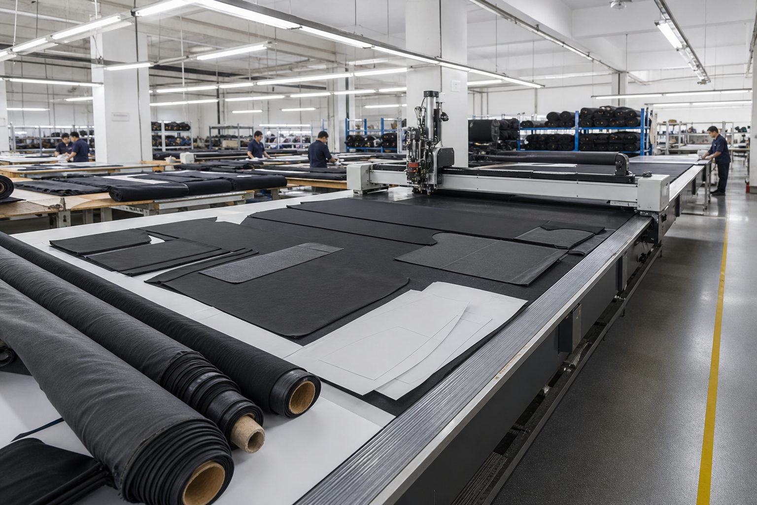 Cutting stage in VAGO luggage production
